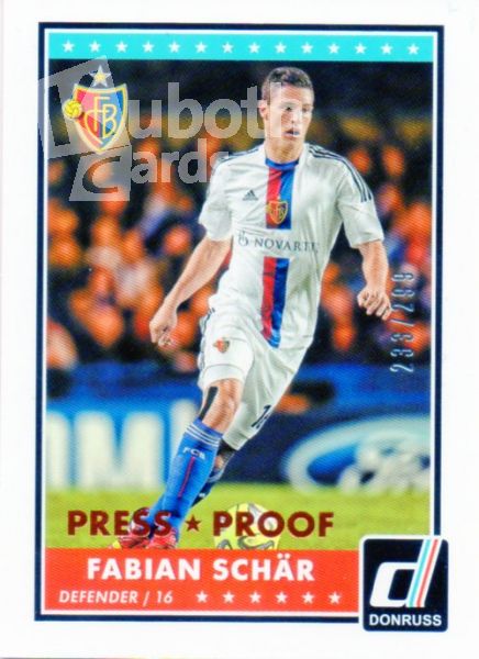 Fus 2015-16 Donruss Press Proof Bronze - No 32 - Fabian Schär