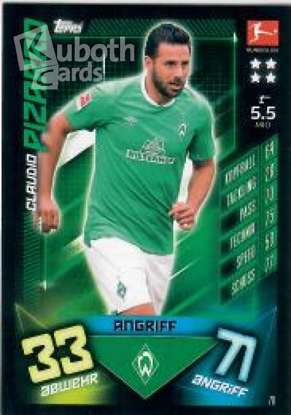 Soccer 2019-20 Topps Match Attax - No 78 - Claudio Pizarro