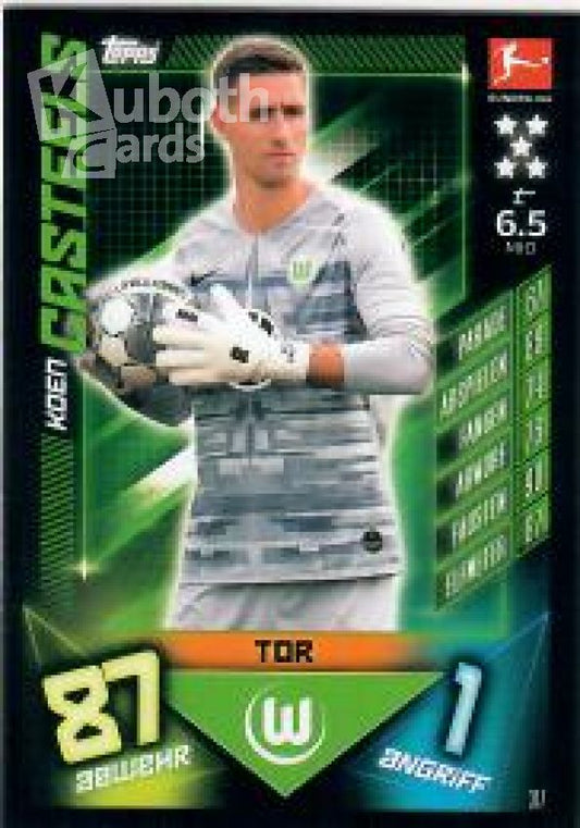 Fussball 2019-20 Topps Match Attax - No 317 - Koen Casteels