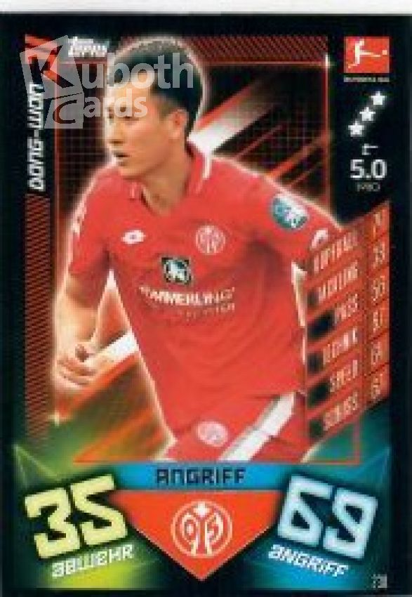 Soccer 2019-20 Topps Match Attax - No 238 - Dong-Won