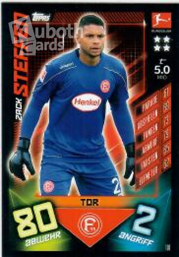 Soccer 2019-20 Topps Match Attax - No 101 - Zack Steffen