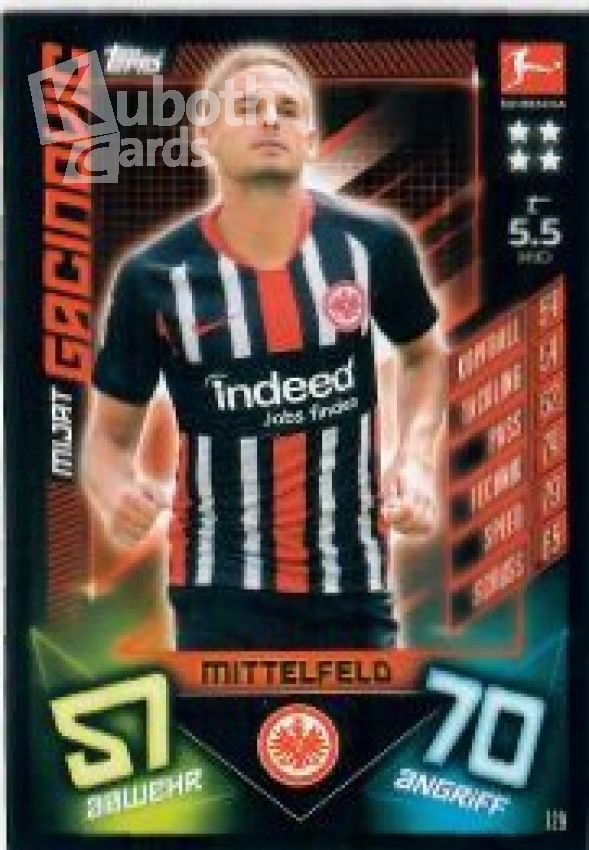 Soccer 2019-20 Topps Match Attax - No 12 - Mijat Gacinovic