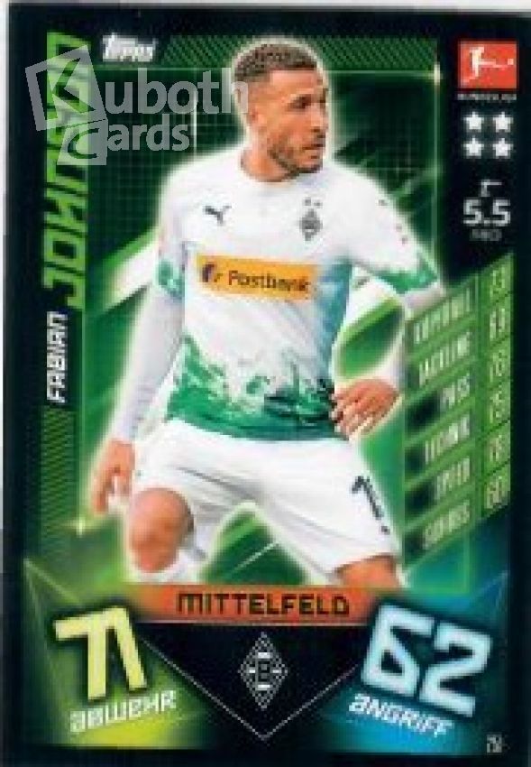 Fussball 2019-20 Topps Match Attax - No 251 - Fabian Johnson