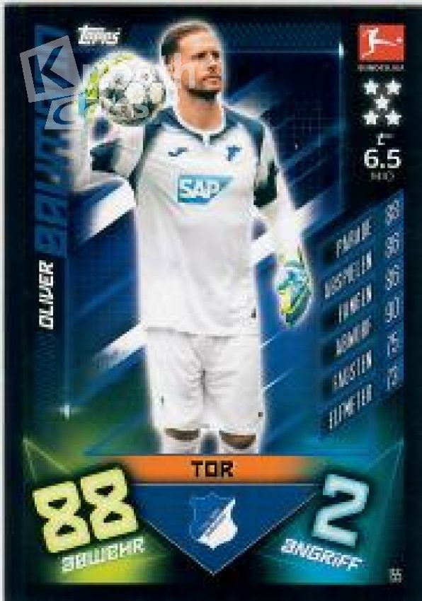 Soccer 2019-20 Topps Match Attax - No 155 - Oliver Baumann