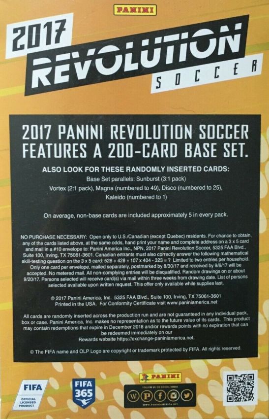 Fussball 2017 Panini Revolution Hanger Box