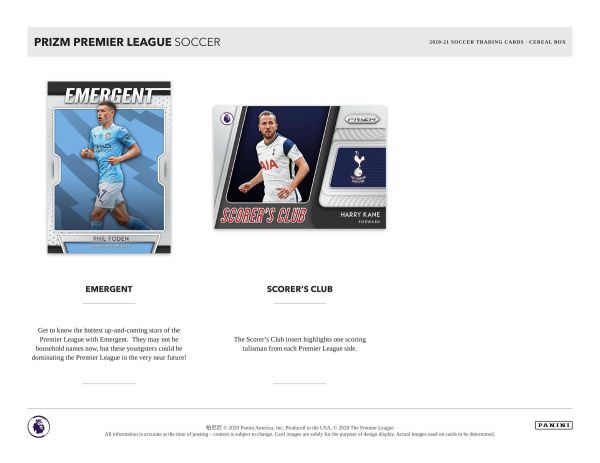 Football 2020-21 Panini Prizm Premier League Cereal Box