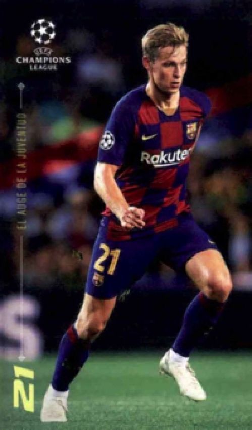 Fussball 2021 Topps UEFA Champions League Designed by Lionel Messi - Frenkie de Jong