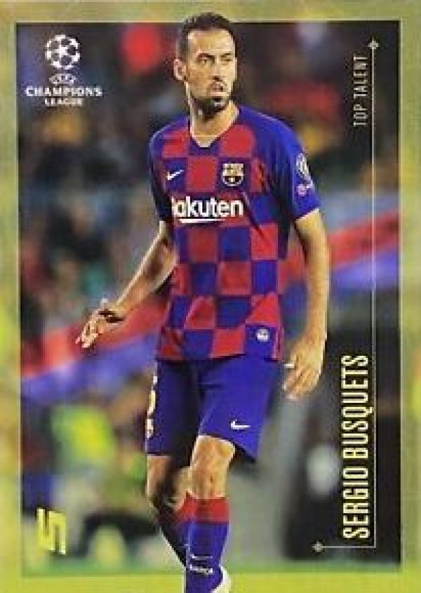 Soccer 2021 Topps UEFA Champions League Designed by Lionel Messi - Sergio Busquets