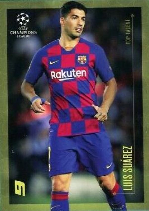 Soccer 2021 Topps UEFA Champions League Designed by Lionel Messi - Luis Suarez