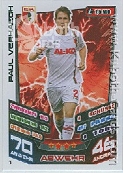 Fussball 2013-14 Topps Match Attax - No 7 - Paul Verhaegh