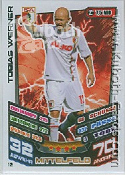 Soccer 2013-14 Topps Match Attax - No 12 - Tobias Werner