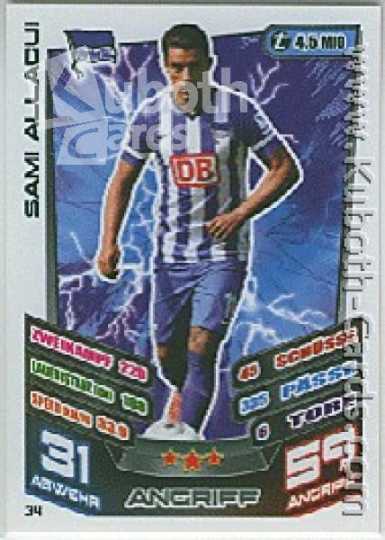 Soccer 2013-14 Topps Match Attax - No 34 - Sami Allagui