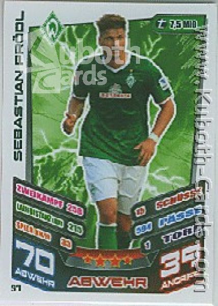 Soccer 2013-14 Topps Match Attax - No 57 - Sebastian Prödl