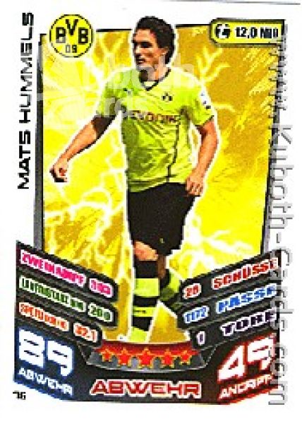 Soccer 2013-14 Topps Match Attax - No 76 - Mats Hummels