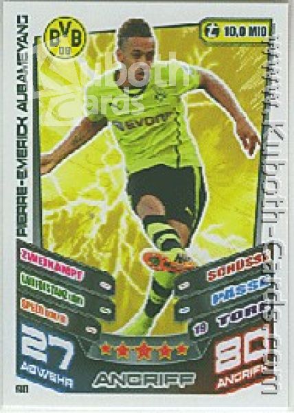 Soccer 2013-14 Topps Match Attax - No 90 - P.-E. Aubameyang