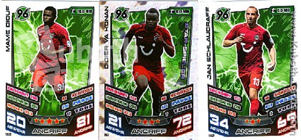 Fussball 2013-14 Topps Match Attax - No 145 - 162 - Hannover