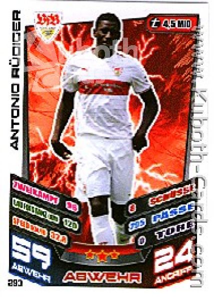 Fussball 2013-14 Topps Match Attax - No 293 - Antonio Rüdiger