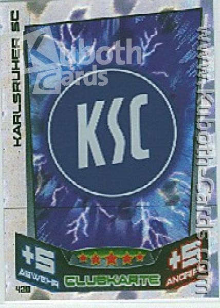 Fussball 2013-14 Topps Match Attax - No 420 - Logo Karlsruhe