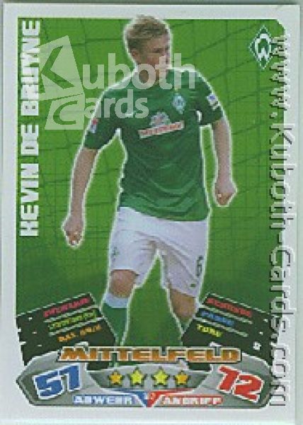 Soccer 2012/13 Topps Match Attax - No 382 - Kevin de Bruyne