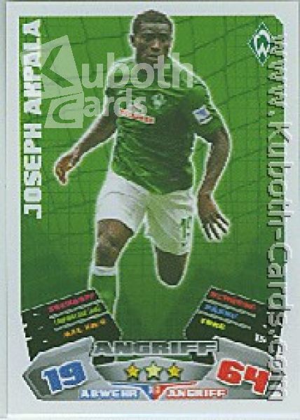 Soccer 2012/13 Topps Match Attax - No 383 - Joseph Mlapa