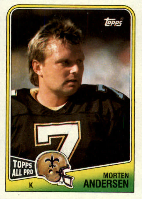 NFL 1988 Topps - No 61 - Morten Andersen