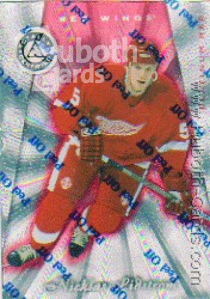 NHL 1997-98 Pinnacle Totally Certified Platinum Red - No 75 - Nicklas Lidstrom