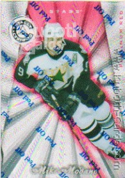 NHL 1997-98 Pinnacle Totally Certified Platinum Red - No 33 - Mike Modano