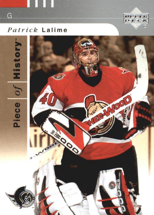 NHL 2002-03 UD Piece of History - No 62 - Patrick Lalime