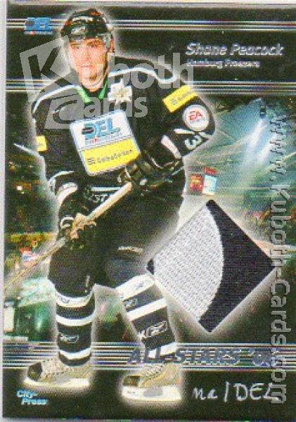 DEL 2007 / 08 CityPress DEL Allstars 2006 Jerseys - No AS014 - Shane Peacock