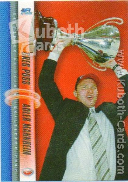 DEL 2007 / 08 CityPress Adler Mannheim Master Set - No DC13 - Greg Poss