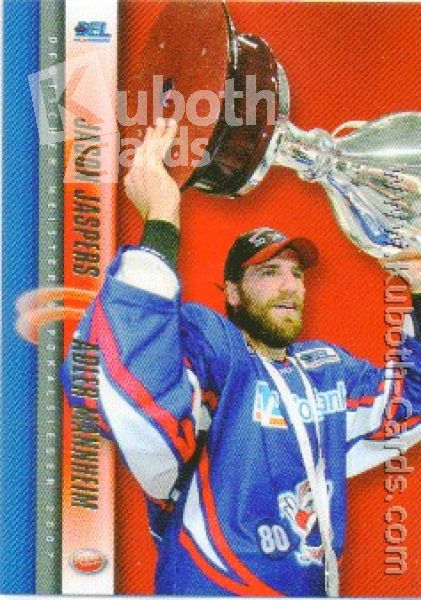 DEL 2007 / 08 CityPress Adler Mannheim Master Set - No DC07 - Jason Jaspers