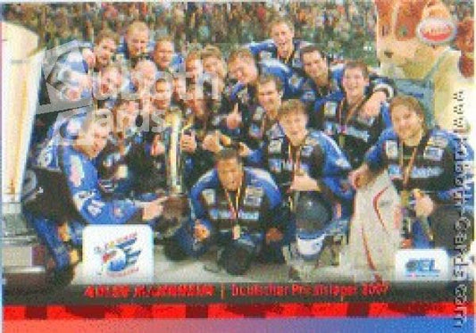 DEL 2007 / 08 CityPress Adler Mannheim Pokalkarte