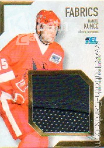 DEL 2008/09 CityPress jersey card Fabrics Gold - No BL03 - Daniel Kunce