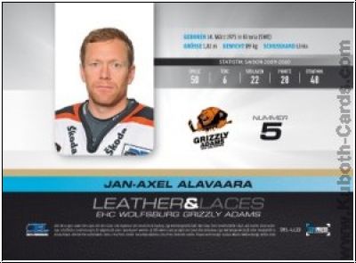 DEL 2010-11 CityPress Leather & Laces - No LL22 - Jan-Axel Alavaara