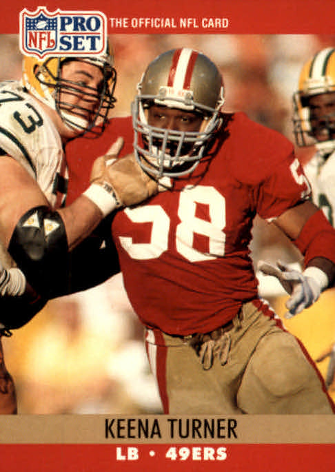 NFL 1990 ProSet - No 637 - Keena Turner