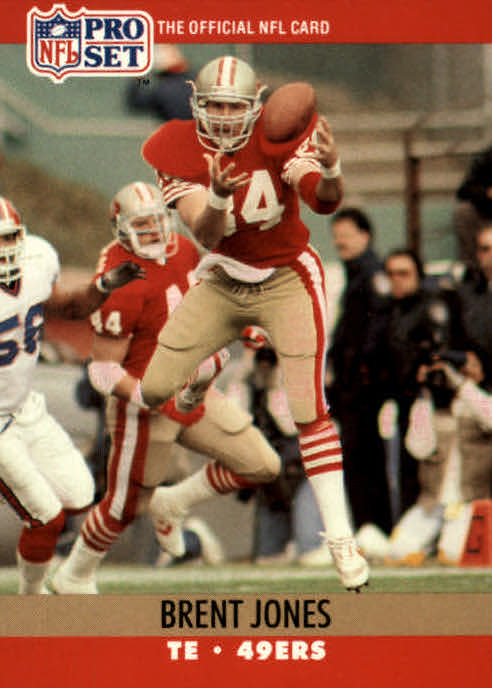 NFL 1990 ProSet - No 639 - Brent Jones