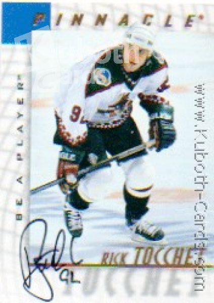NHL 1997 / 98 Be A Player Autographs - No 127 - Rick Tocchet