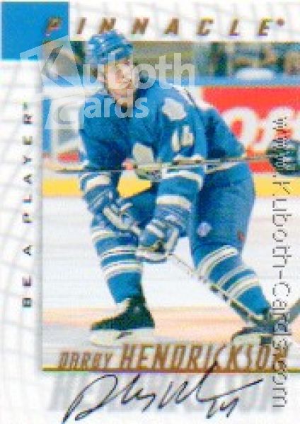 NHL 1997 / 98 Be A Player Autographs - No 178 - D. Hendrickson