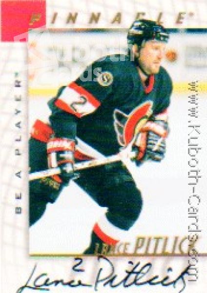 NHL 1997/98 Be A Player Autographs - No 109 - Lance Pitlick