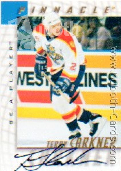 NHL 1997 / 98 Be A Player Autographs - No 195 - Terry Carkner