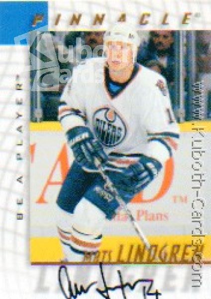 NHL 1997 / 98 Be A Player Autographs - No 154 - Mats Lindgren