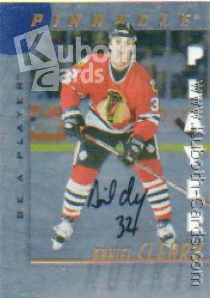 NHL 1997 / 98 Be A Player Autographs Die Cut - No 224 - Daniel Cleary