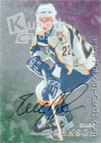 NHL 1998-99 Be A Player Autographs - No 225 - Greg Johnson