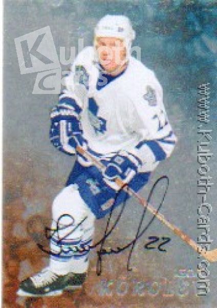 NHL 1998-99 Be A Player Autographs - No 289 - Igor Korolev