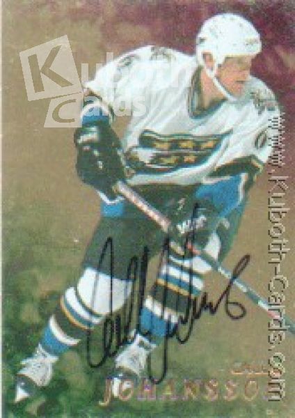 NHL 1998-99 Be A Player Autographs Gold - No 297 - Johansson