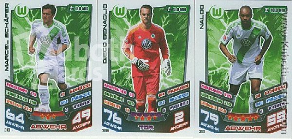 Soccer 2013-14 Topps Match Attax - No 307 - 324 - Wolfsburg