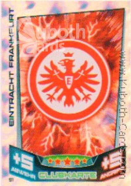 Fussball 2013-14 Topps Match Attax - No 91 - Logo Frankfurt