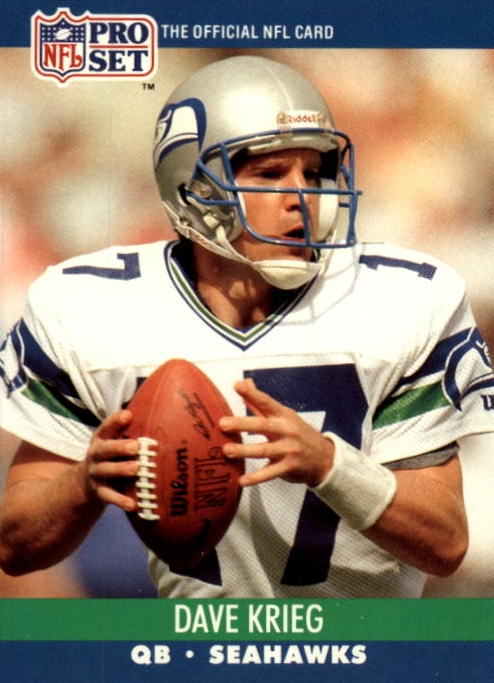 NFL 1990 ProSet - No 648 - Dave Krieg