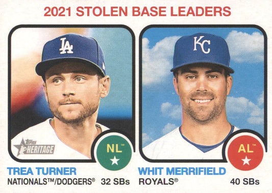 MLB 2022 Topps Heritage - No 64 - Trea Turner / Whit Merrifield