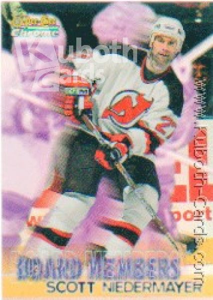 NHL 1998-99 OPC Chrome Board Members Refractors - No B8